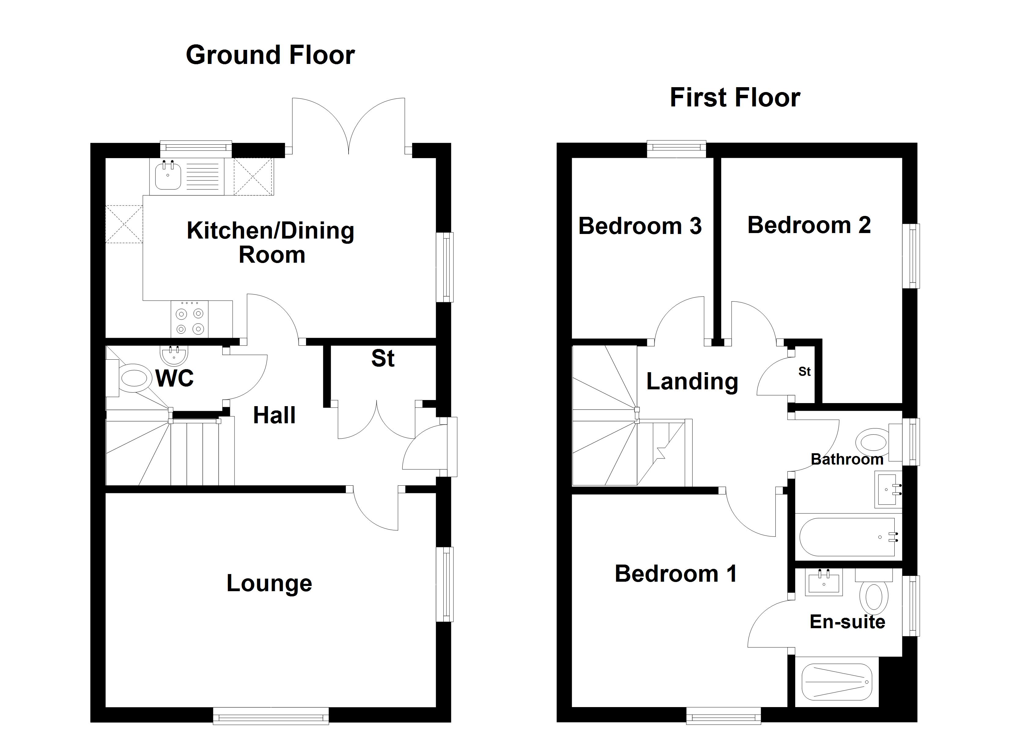 Lancaster Gardens, DN11 9HA 3 bed house in Harworth Nottinghamshire